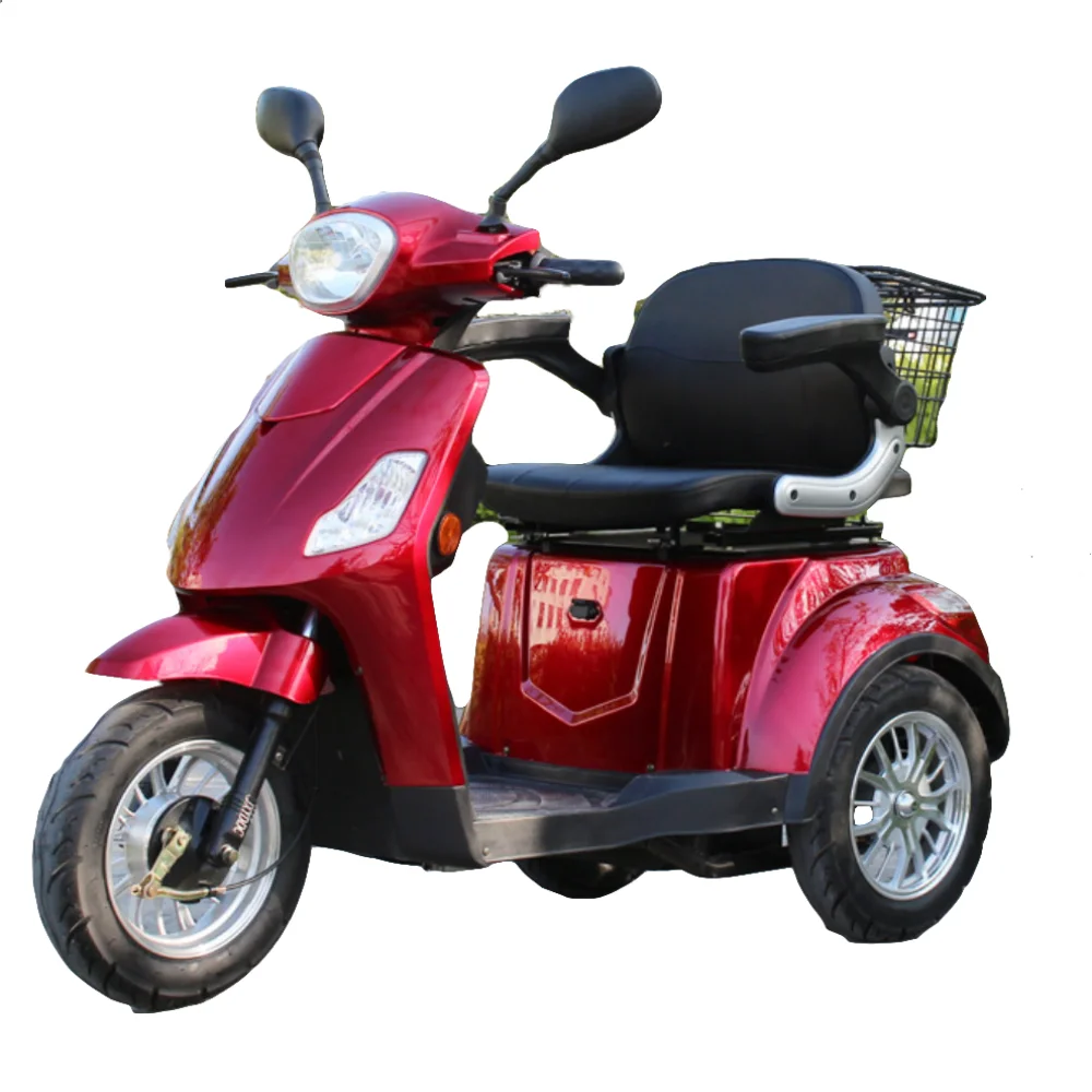 500W 800W Fat body shopping scooter hard mobility Handicapped with bucket travel Electric fashion Tricycles three wheels scooter