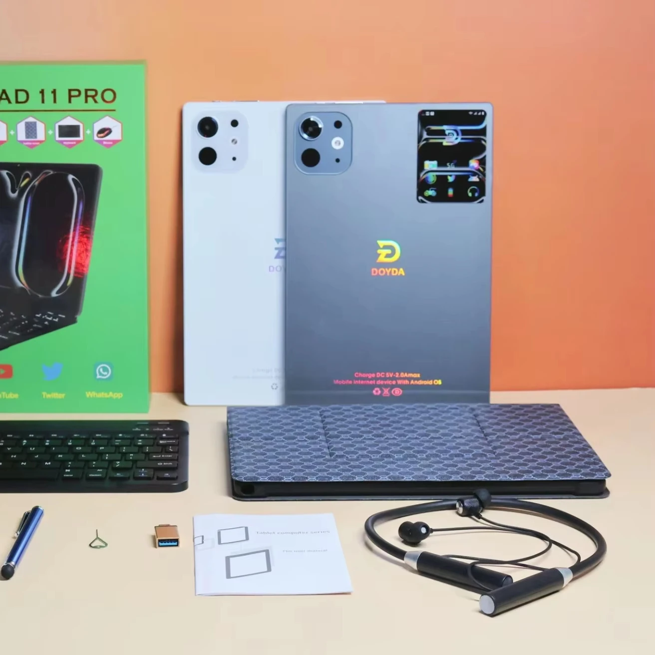 Wholesale High Quality 10.1 Inch Office Learning Android 10 Tablets 4GB+64GB 2+5mp Camera Tablet Full Metal Case Tablet PC