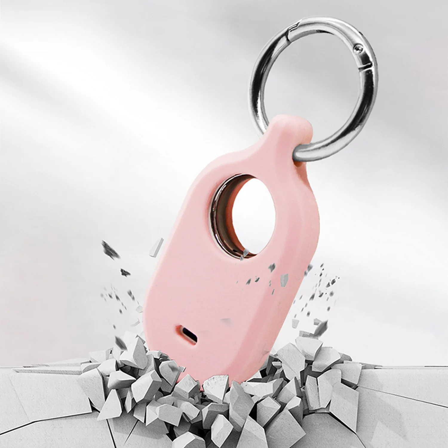 GPS Tracker Silicone Holder Silicone Protective Skin Cover for Samsung Galaxy Smarttag2 Case With Key Ring