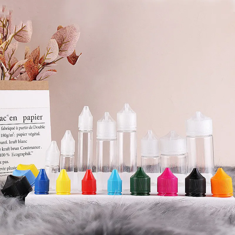 PET V3 10 Ml 15 Ml 20 Ml 30 Ml 40 Ml 50 Ml 60 Ml 70 Ml 80 Ml 100 Ml 120 Ml PET Liquid Dropper Bottle With Child Tamper-proof Cap
