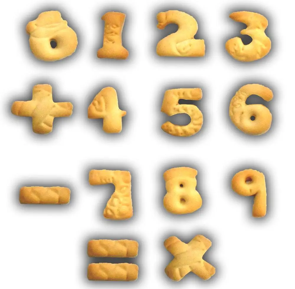 Yelele Веселая детская игра с цифрами 123 в форме печенья