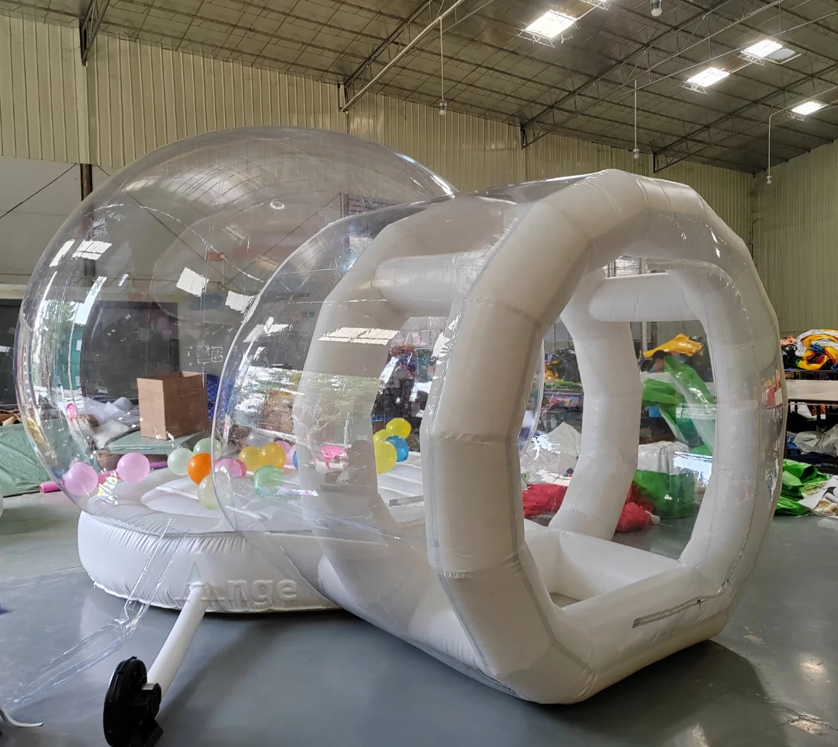 ANGE Inflatable Bubble House Clear Transparent INFLA Bubble Tent Inflatable obubble Bounce tent with LOGO