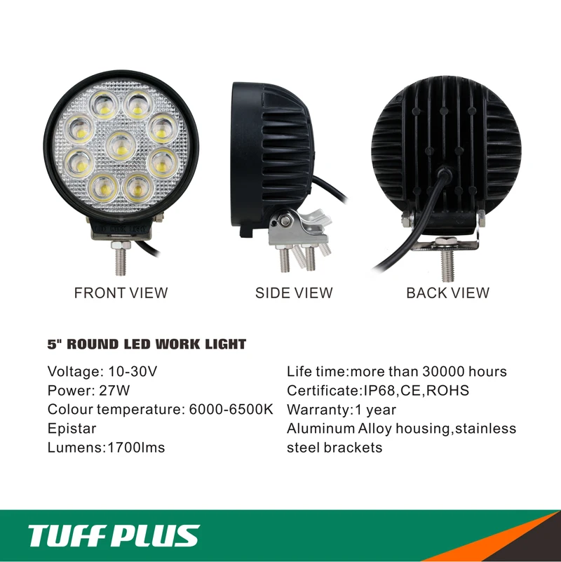 Tuff Plus 4inch 4D motorcycle car truck off road roof light work led light
