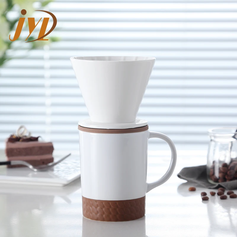 
Good sales Ceramic drip pot dripper set french coffee maker 