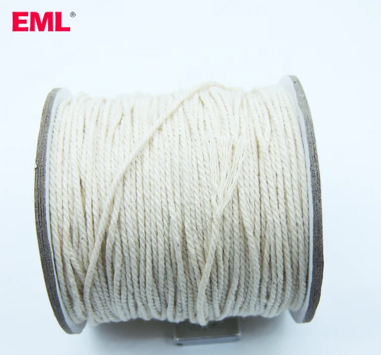 Hot Sale elastic thread jump rope natural white twisted cord polyester Macrame Cord for wholesale