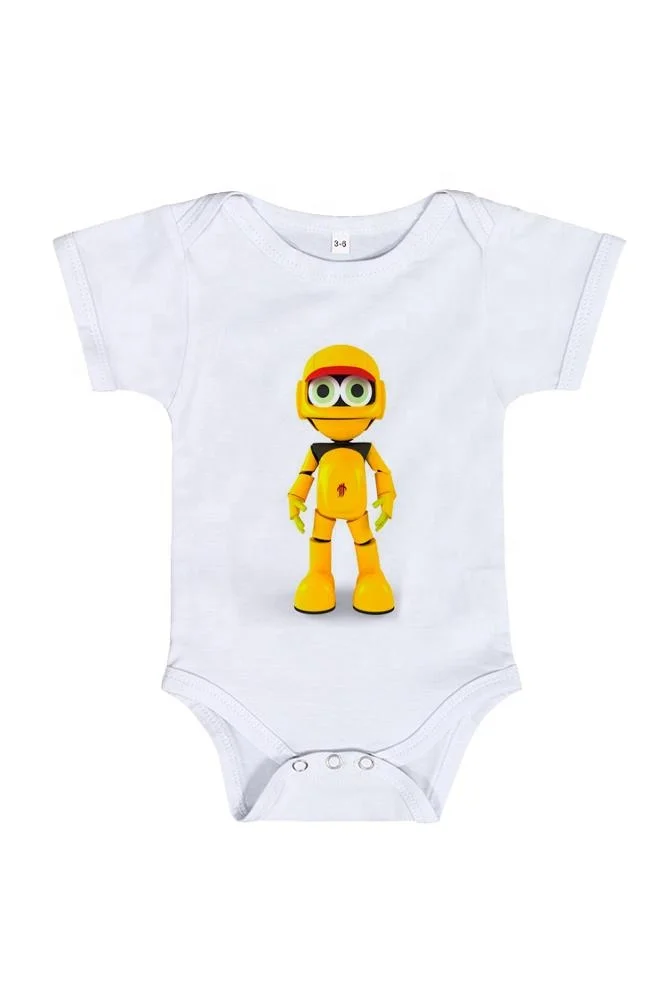 Wholesale low  MOQ Customized Key Logo Item short Sleeve  unisex baby romper Black Knitted Oem  with logo printed