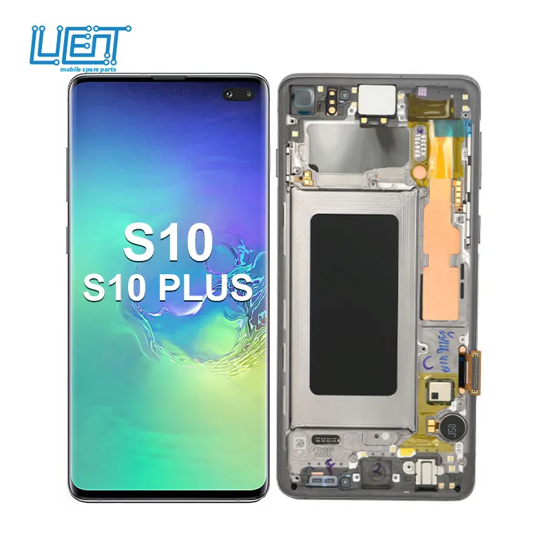 Pantalla s10 plus Оригинальный ЖК-дисплей для samsung s10 + ЖК-дисплей для samsung galaxy s10 дисплей