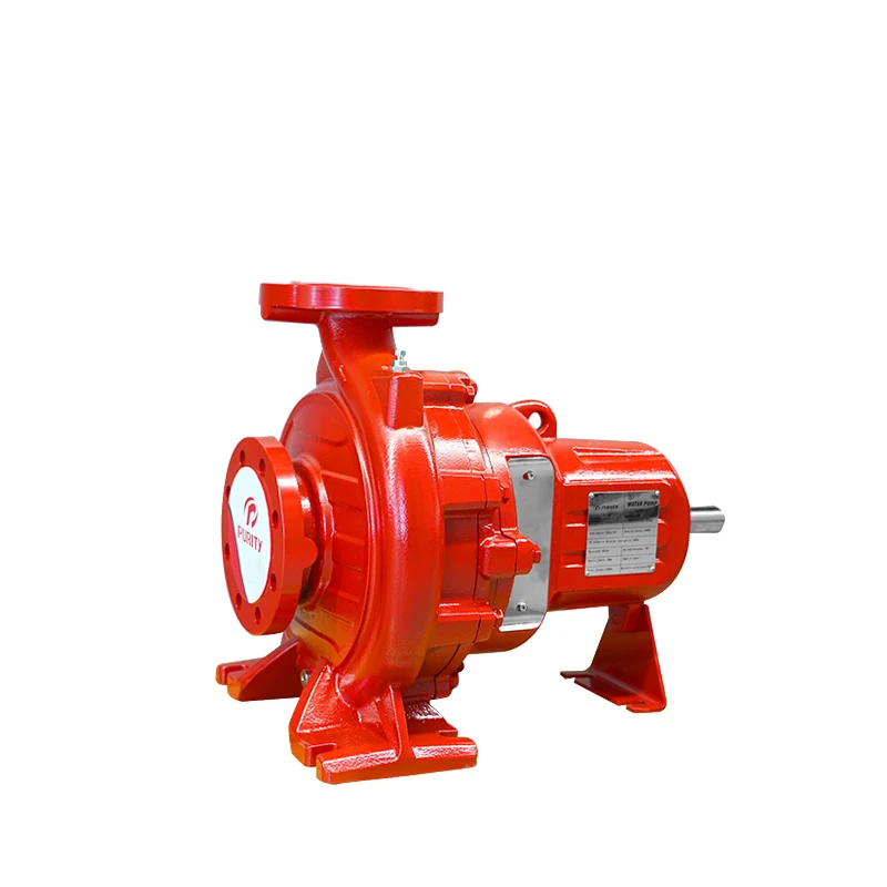 Purity 150gpm 30hp Horizontal Shaft Centrifugal Fire Fighting Electric Pump