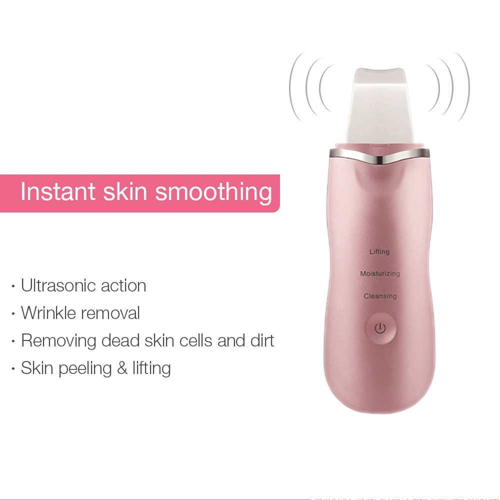 Ion Facial Cleansing Skin Scrubber Sonic Waterproof Sonic Facial Skin Scrubber Ultrasonic Skin Scrubber Portable