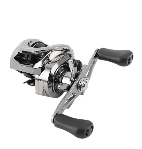 Wholesale long range magnetic fishing reel 7.2:1 nylon water droplet sea rod fishing reel