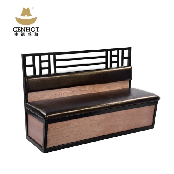 Cenhot Wholesale Single side Restaurant Furniture PU Booth Seating sofa