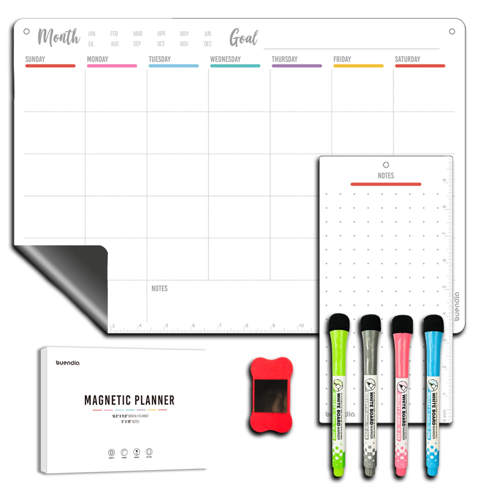 Amazon Hot Sale Magnet Calendars Custom Magnetic Whiteboard Planner Dry Erase Calendar For Fridge and Wall
