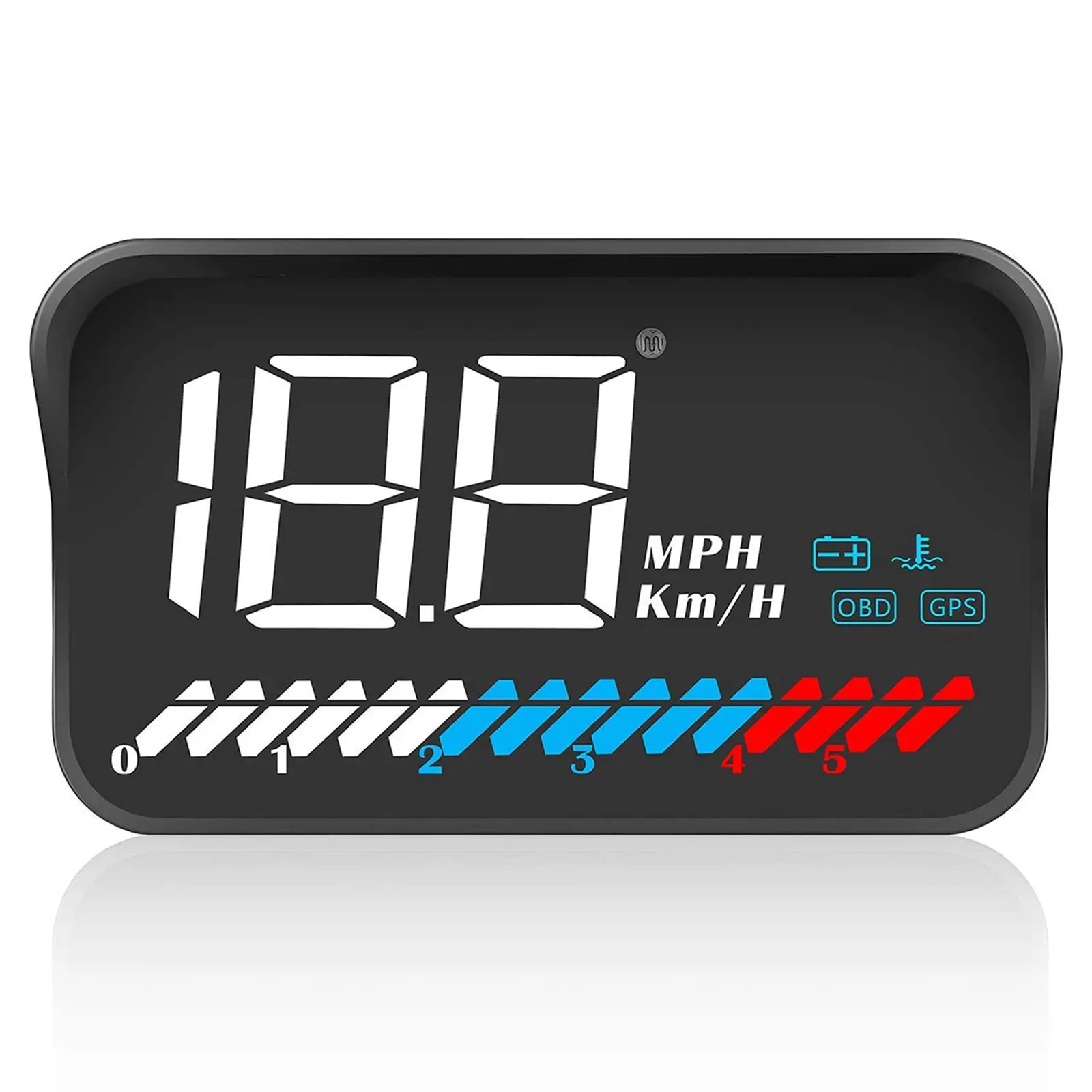 Head Up Display Car Universal Dual System 3.5 Inches HUD, Speedometer OBD2 GPS Interface, Speed, GPS Mode for All Vehicle