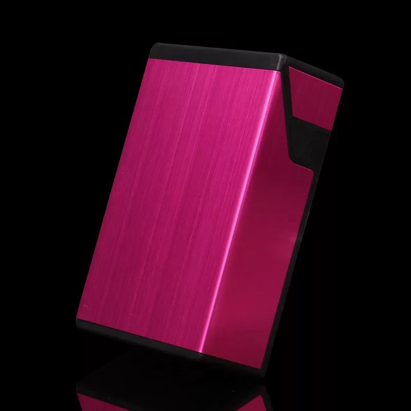 2019 Christmas Gift Amazon Ebay Newest Top Selling Metal Aluminum Push Slide Cigarette Case Box Customized Logo For Men