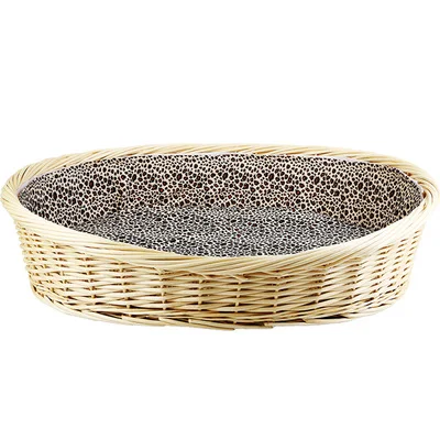 Cheap Wicker Dog House Cage Rattan Basket For Pet Rattan Pet Basket