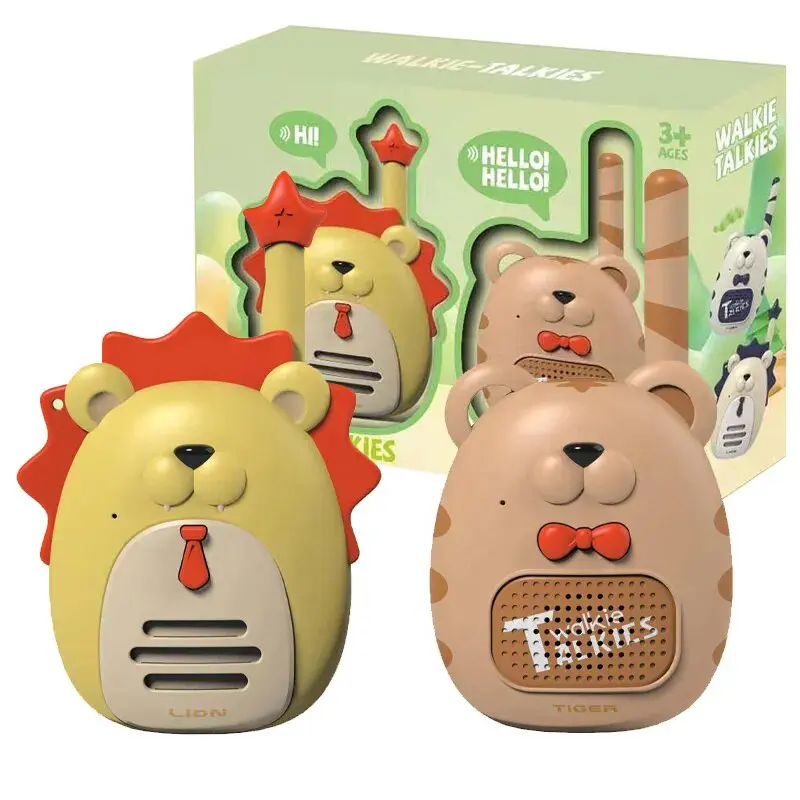 Hot sale voice changer intercom phone 500m range plastic outdoor children walkie-talkie