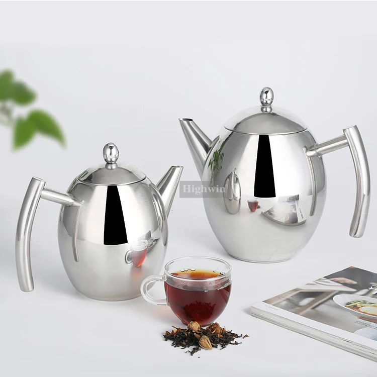 Highwin Factory Single Wall Teapot Stainless Steel Tea Pot