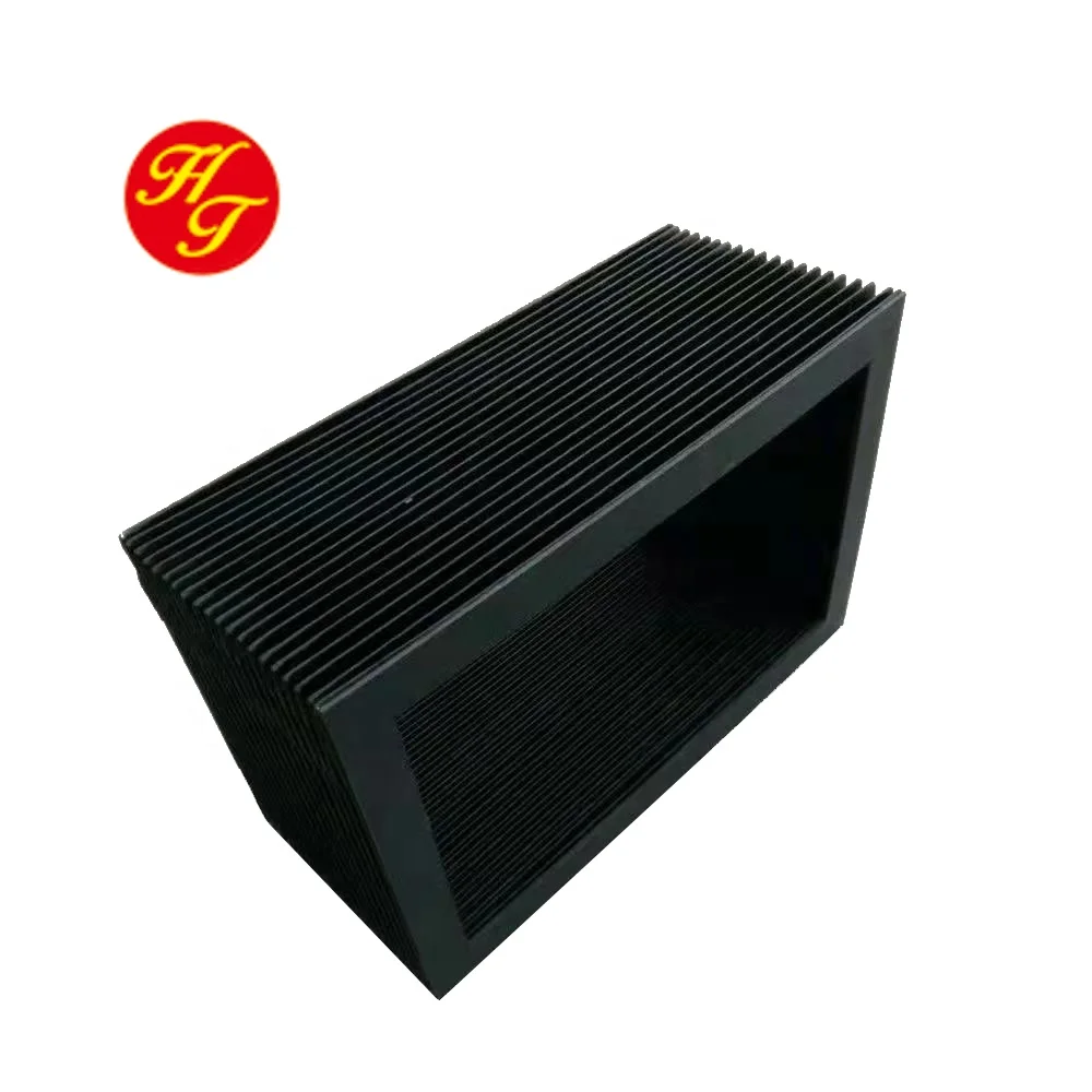 Protective dust cover cnc way bellows cover square bellows cover for hoisting platform