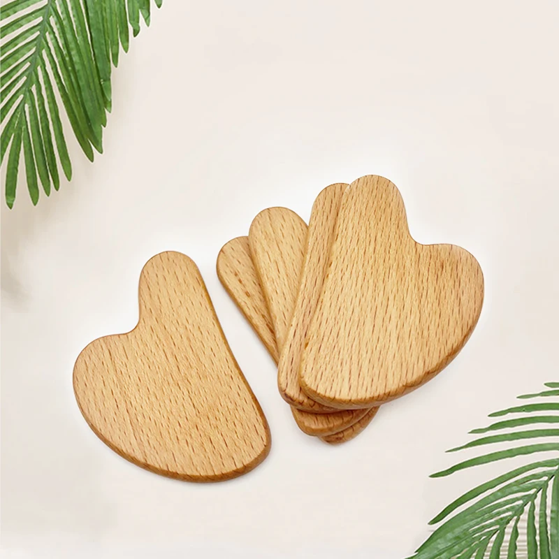 Custom Wooden Drainage Tool GuaSha Scraping Tools Wood Therapy Body Massage Tool