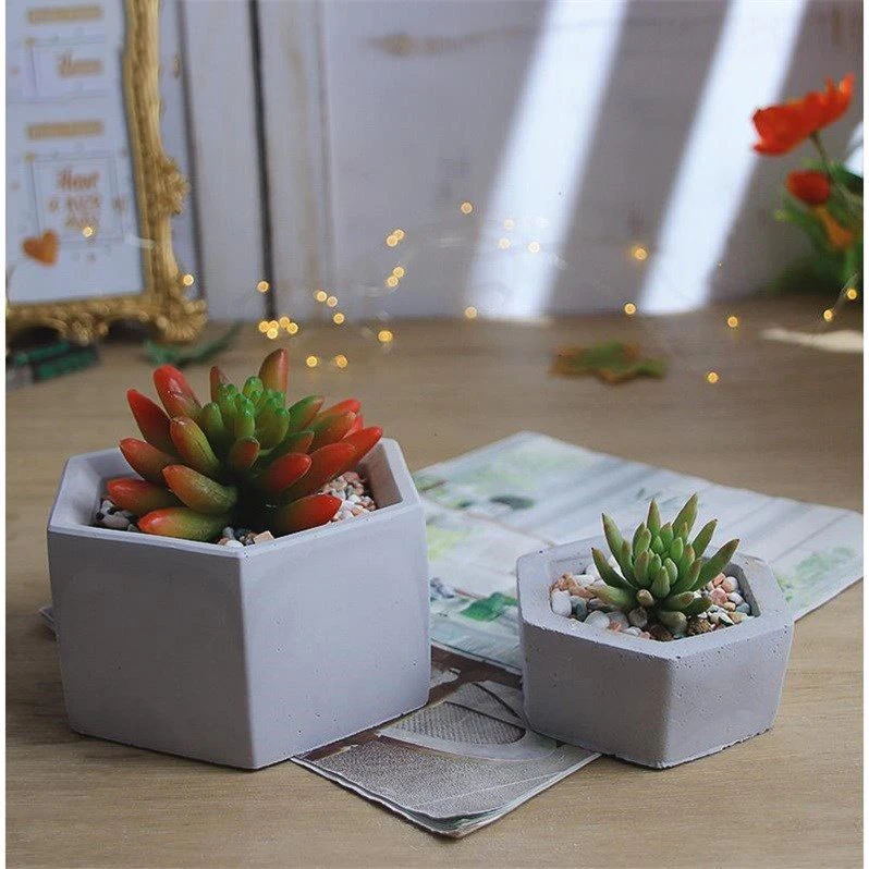 LK260Cement Elephant Flowerpot Silicone Mold Conch Hedgehog Owl Geometric Potted Flowerpot Mold