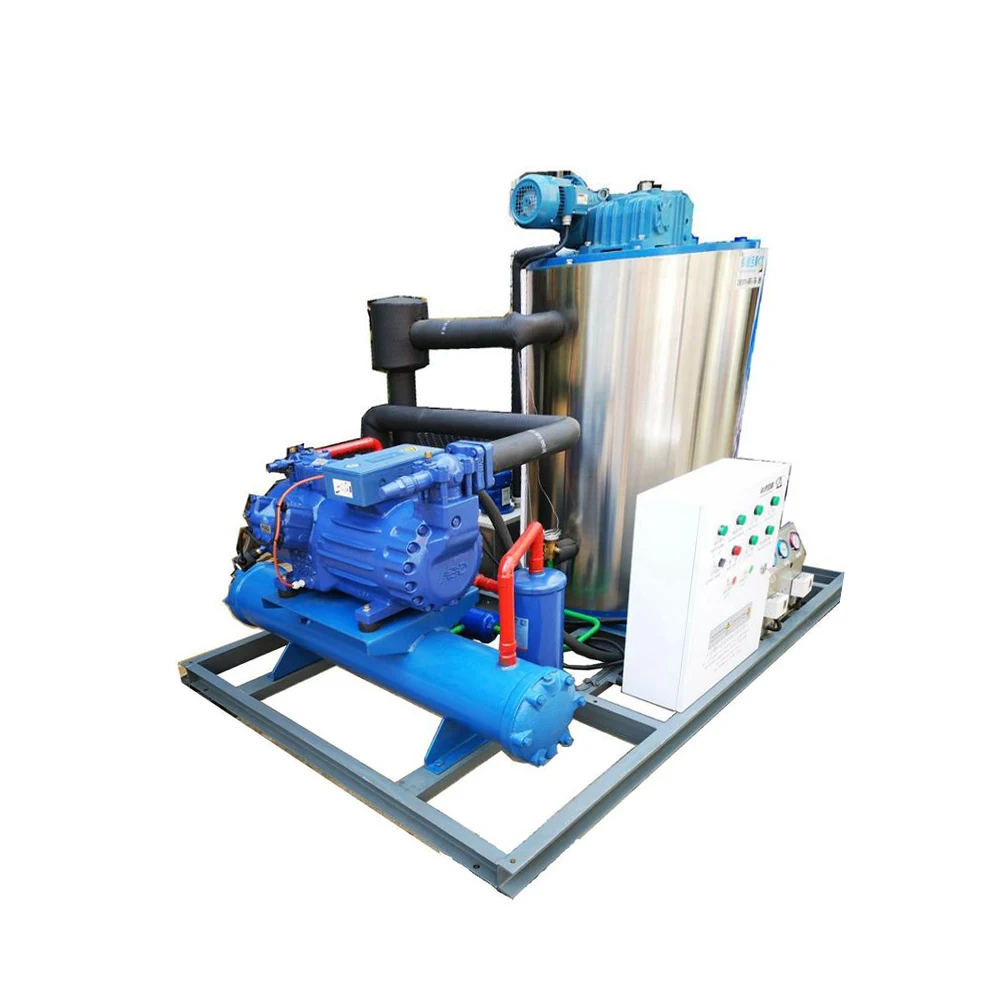 2021 TOP sale 5Ton Salt Water Industrial Ice Flake Maker Flake Ice Machine