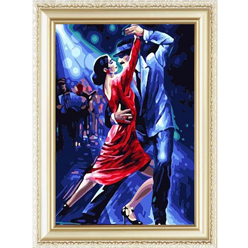 Romantic Beauty 40*50 DIY Painting By Numbers Kits Customized Wall Decor Oil Painting