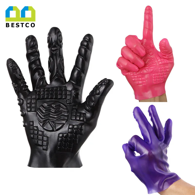 Bestco 3 colors electric magic hand sex toys massage gloves for couple game funny