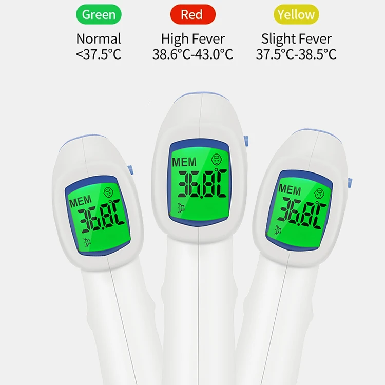 
Manufacturer Medical Digital Noncontact Baby Adult Forehead Ir Infrared Thermometer 