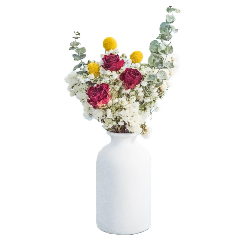 wholesale real dried flower Bouquet mini handmade preserved flower Bouquet for home decorative friend gift