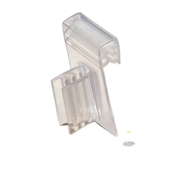 Meethope supermarket promotional display shelf talkers plastic pvc shelf clear price shelf sign holder