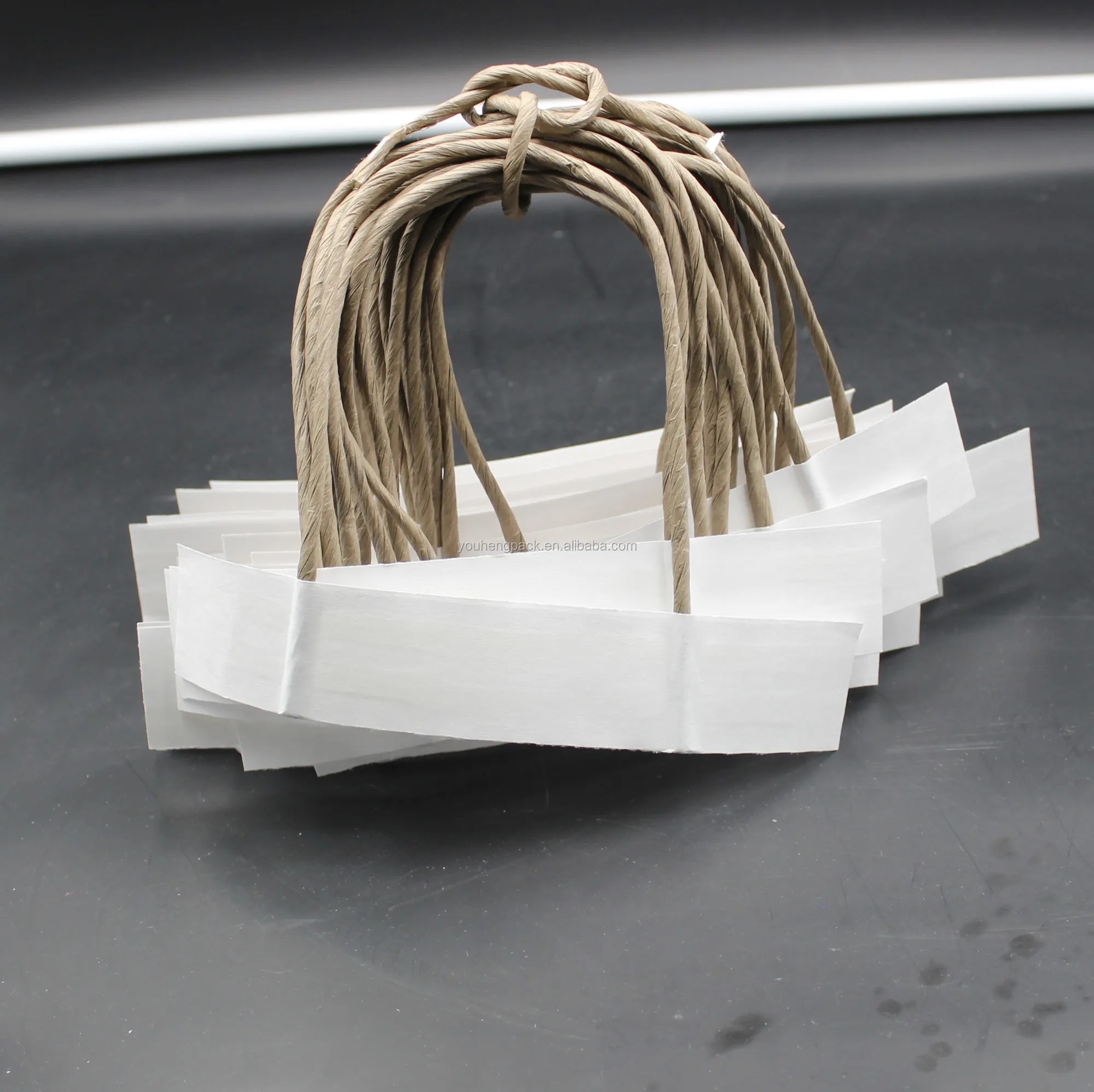 Cheap Biodegradable Paper Material Twisted Bag Rope Handle Bag String