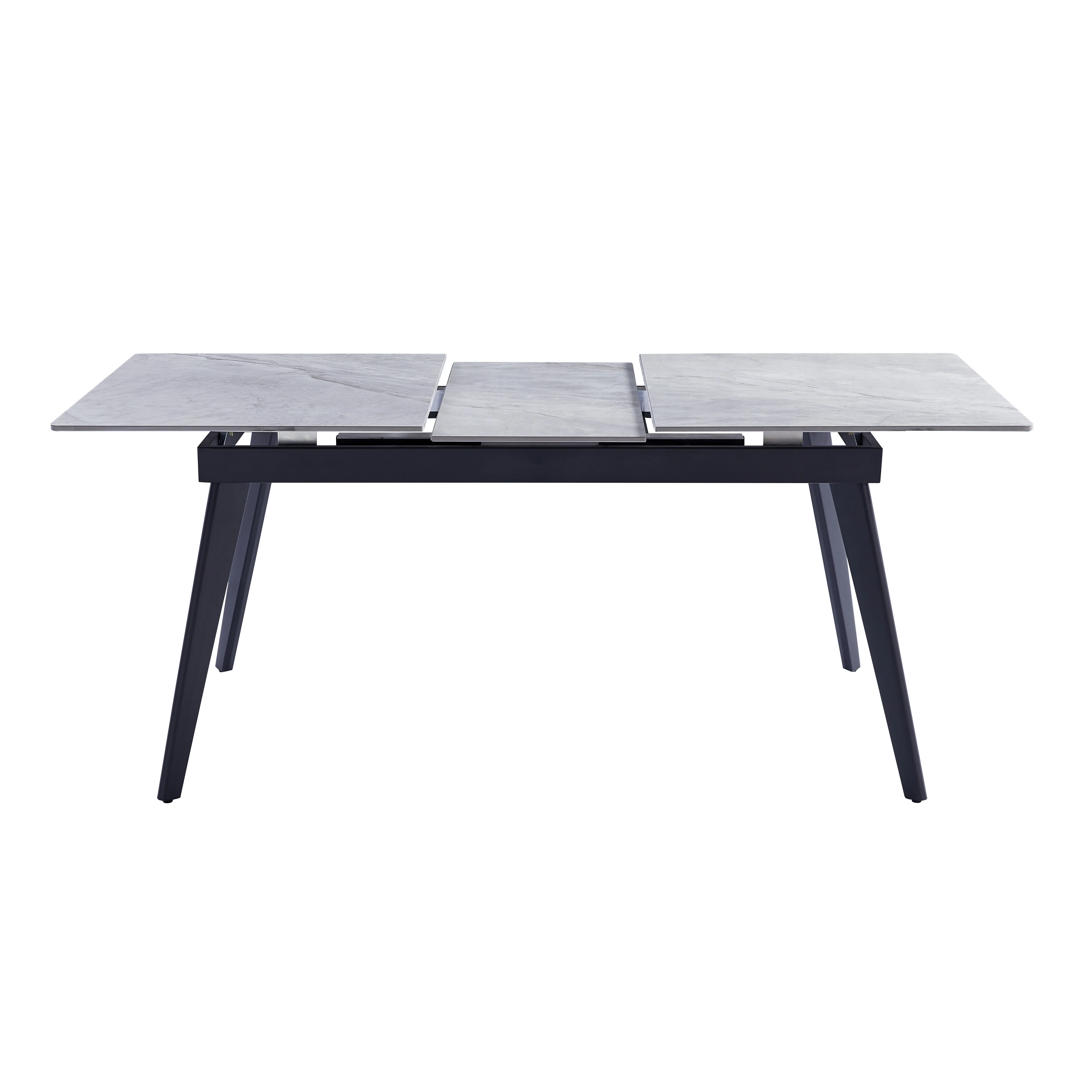 OK furniture, новый дизайн, компактный квадратный обеденный стол в скандинавском стиле из спеченного камня черного цвета