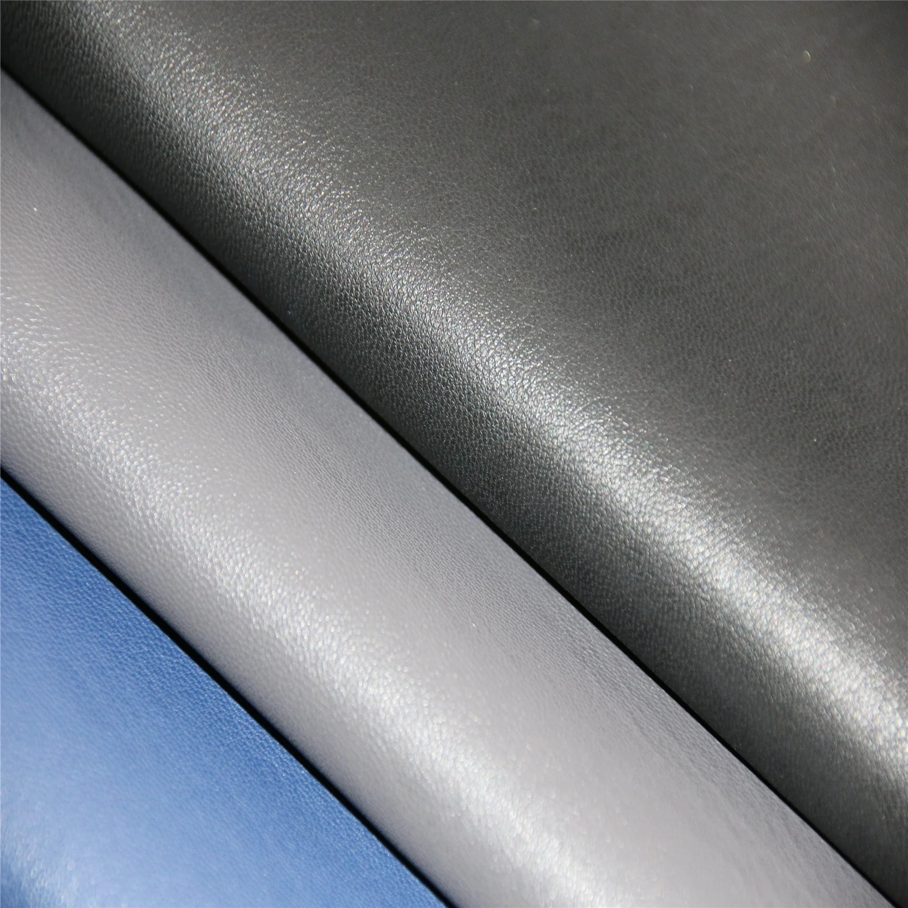 very popular thickness0.7MM rayon backing pu face fabric for man jacket or other articles of daily ues