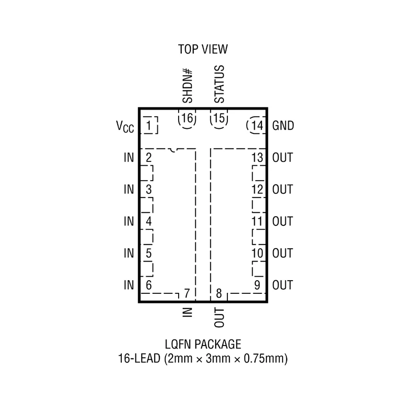 LTC4450AV LTC4450AV#TRPBF (Integrated Circuits) Power electronic switch LQFN16