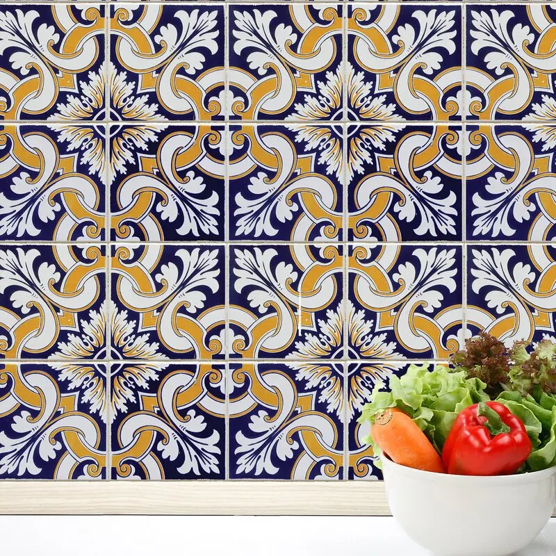 
Traditional Style Stick on Wall Peel and Stick Tile Stickers Decals 