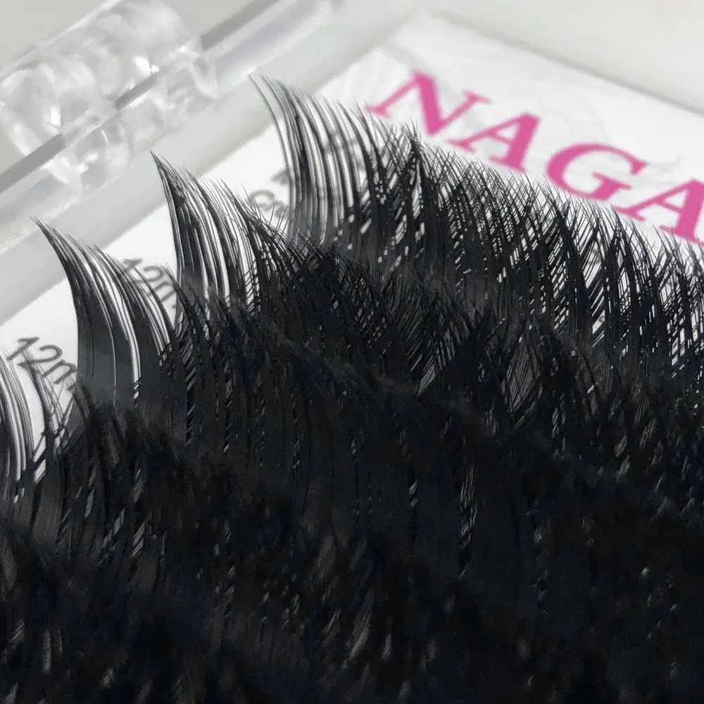 NAGARAKU Makeup V Shape Auto-Fans Eyelash Extension Volume Lashes Maquiagem Clios 0.05mm Easy-Fans Premium Natural Eyelashes