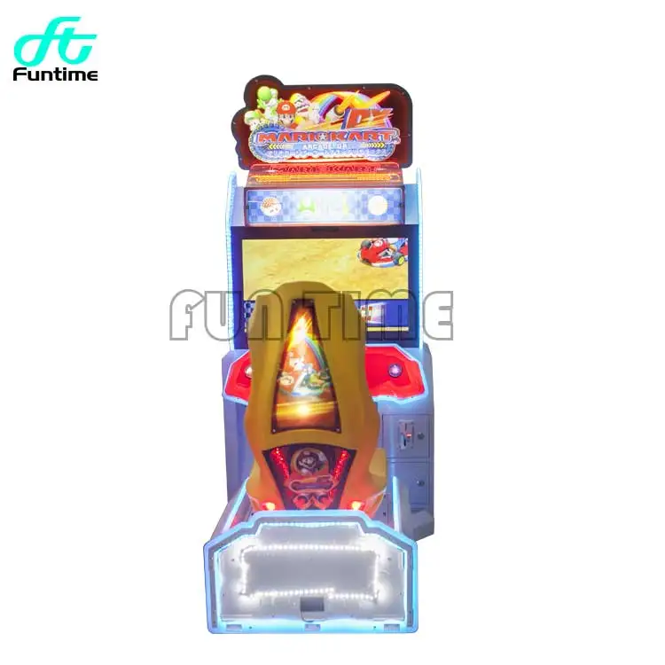 Mario Motion Race Gaming Cockpit Seat Simulator Arcade Racing Car Game Machine Steering Wheel Racing Simulator
