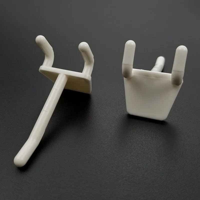 Wholesale 3 inch Plastic Peg Hooks Accessories Retail Display ABS Hooks For Cardboard Supermarket Display