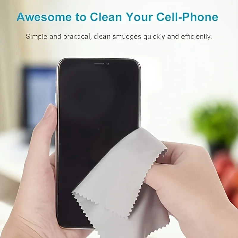 Eyeglasses Lenses Glasses Phone Screen Polishing Wipes Cloth Streak-free Soft Gentle Microfiber Cleaning Cloth with Custom Logo