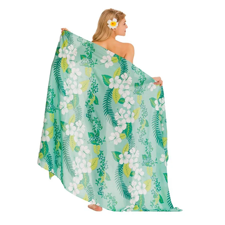 Custom print beach pareos bali sarong indonesia hawaii sarongs pareos de playa grossiste pareo