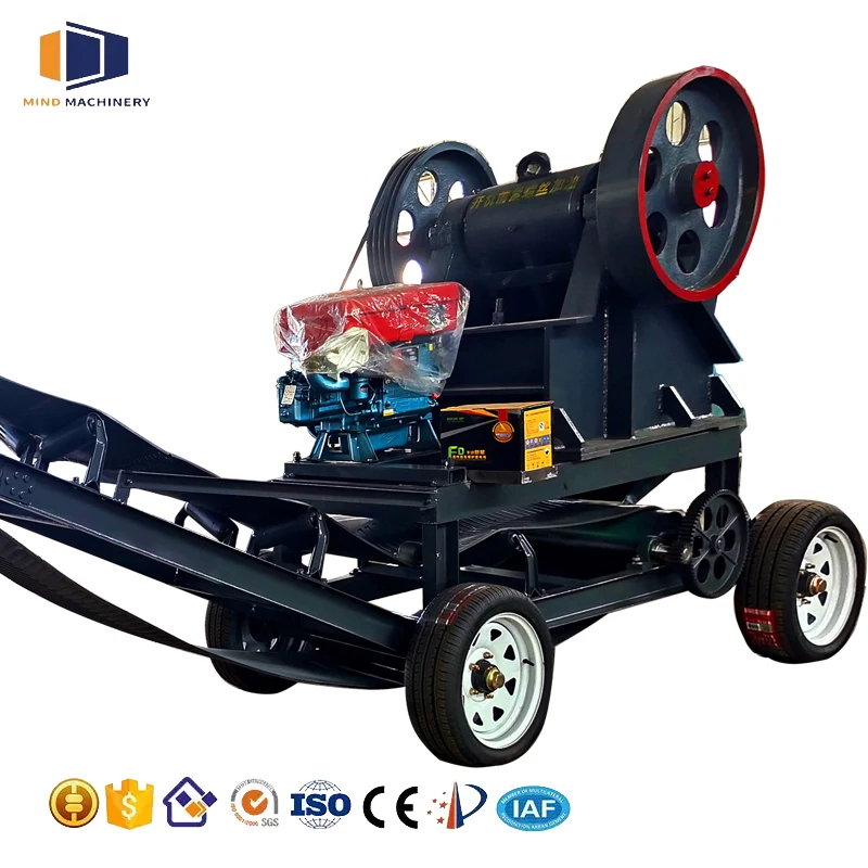 Mining stone jaw crusher machine price, gold ore crusher, primary granite limestone concrete gravel rock crushing jaw crusher
