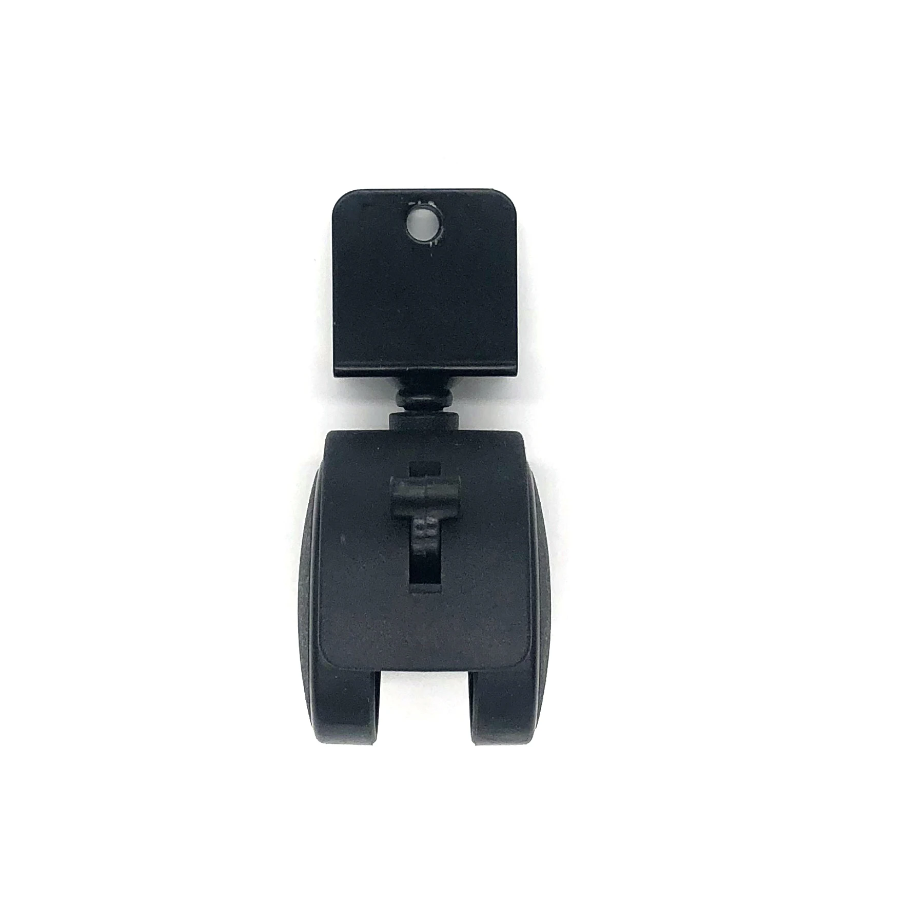 50mm Plastic Black Caster 2 Inch Twin Wheel Swivel Furniture Castor With U-Plate With Brake