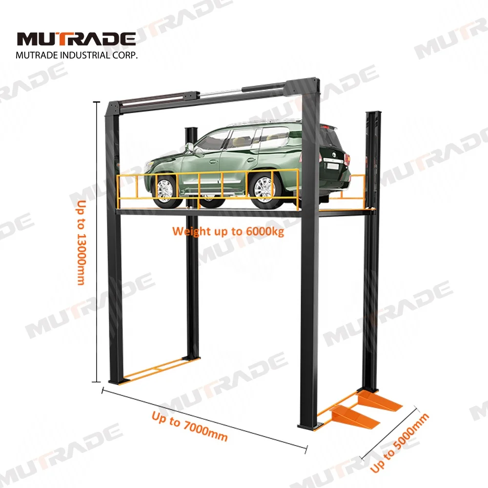 Vertical Car Goods Lift Platform Vehicle Goods Elevator Four Post Parking Stacker Customize