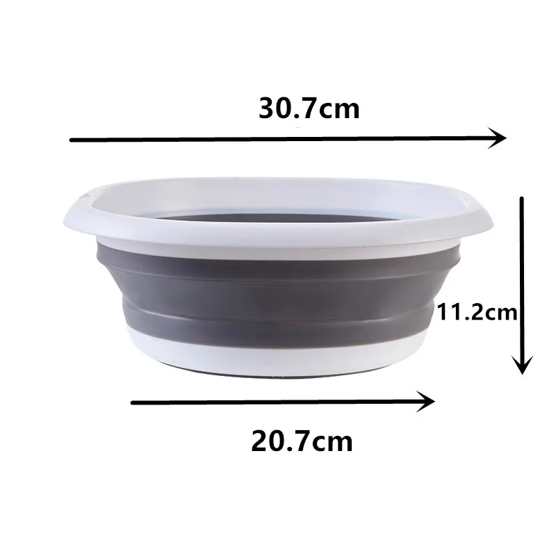 Amazon bathroom products,5L plastic folding wall hung basin collapsible washed /footed bathing basins