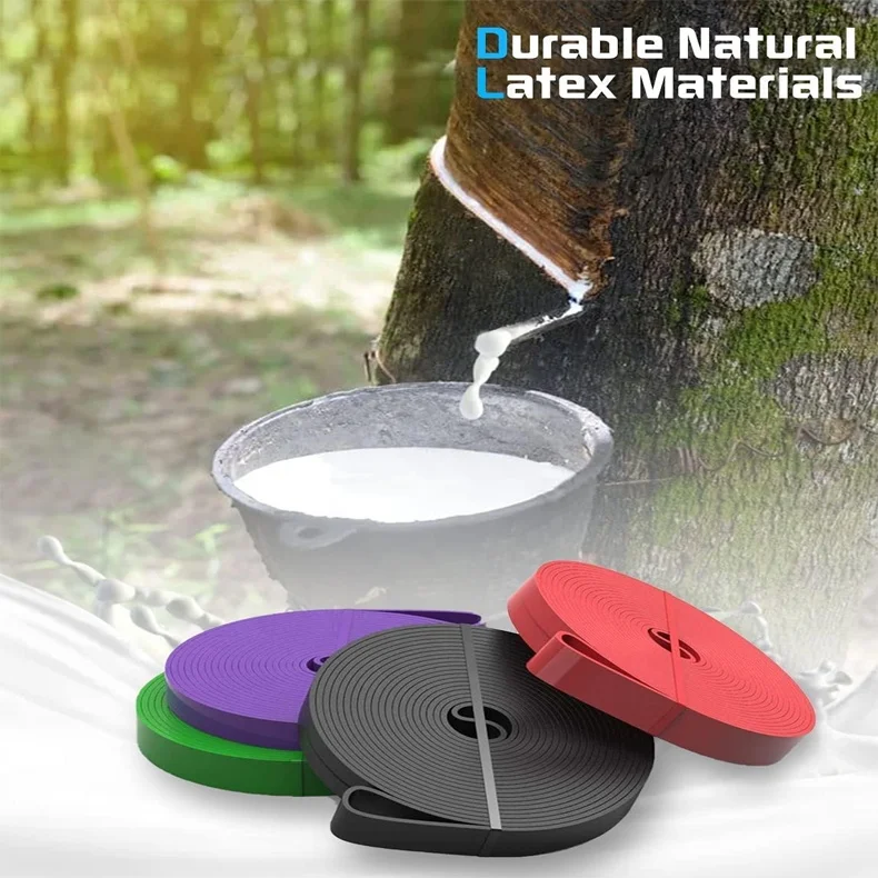 77LBS 35KGS Purple Natural Latex Exercise Band Gym Rubber Ultimate Range of Resistance Loop Fitness band