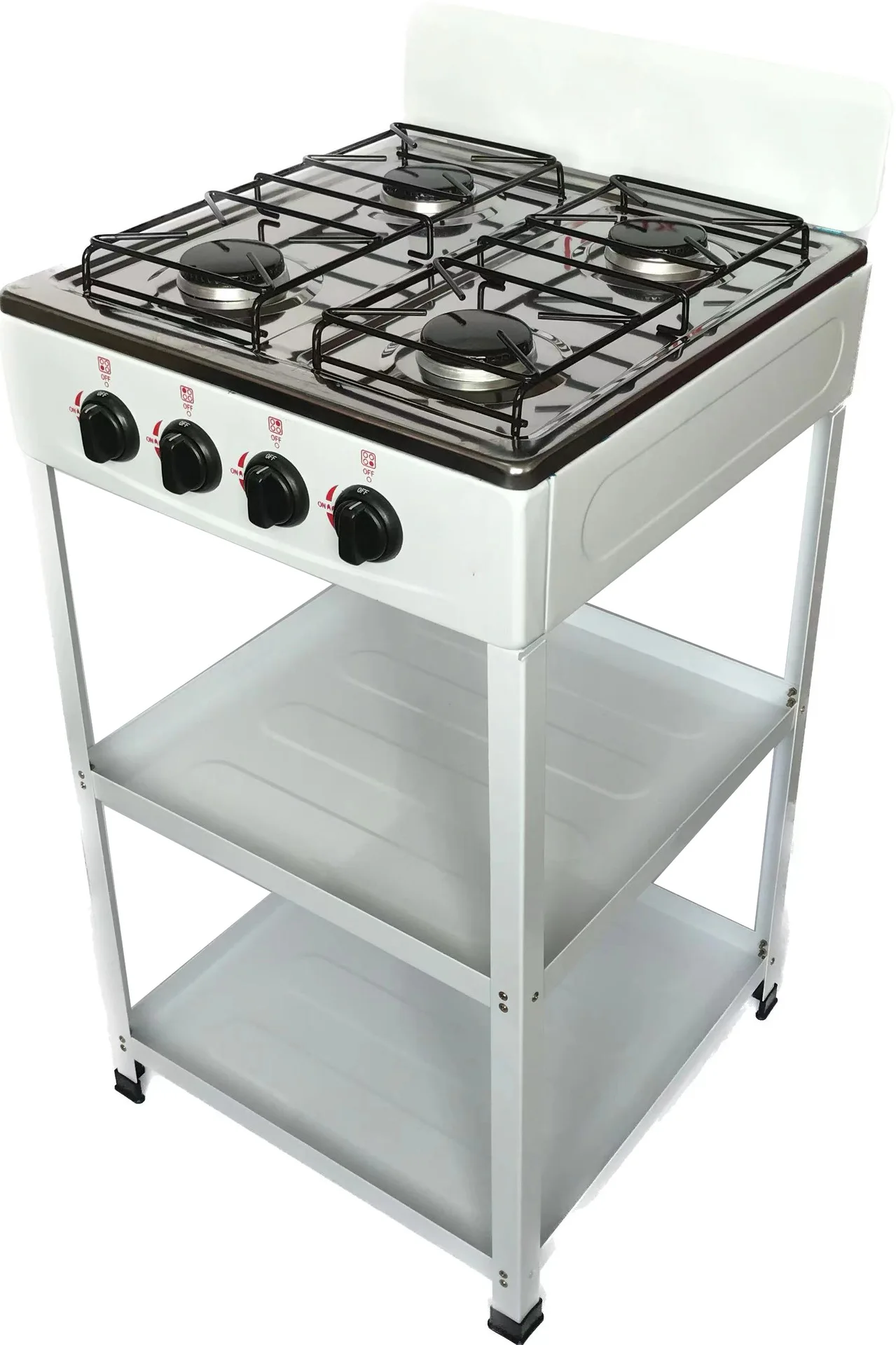 China Hot-selling High-efficiency 4 Burners 2 Burners Standing Gas Stove Home restaurant