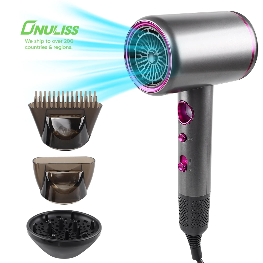 2024 Salon Professional Hair Dryer Hotel Hair Tools Hairdryer Set Hot Air Brush Hair Blow Dryer with Diffuser