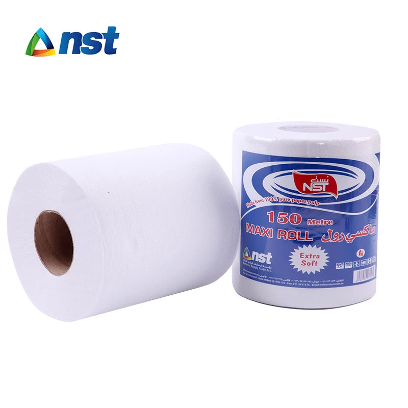 Eco-friendly Hand Towel Paper Virgin Wood Pulp Tissue Paper Rolls