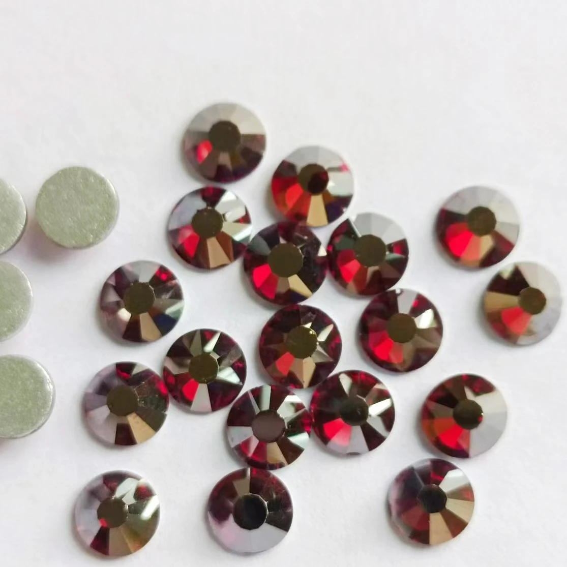 sparkling round rhinestones flat back loose Glass Beads for Shoes Garments Bags Nail Art Hotfix Glue-On Technique Versatile Use