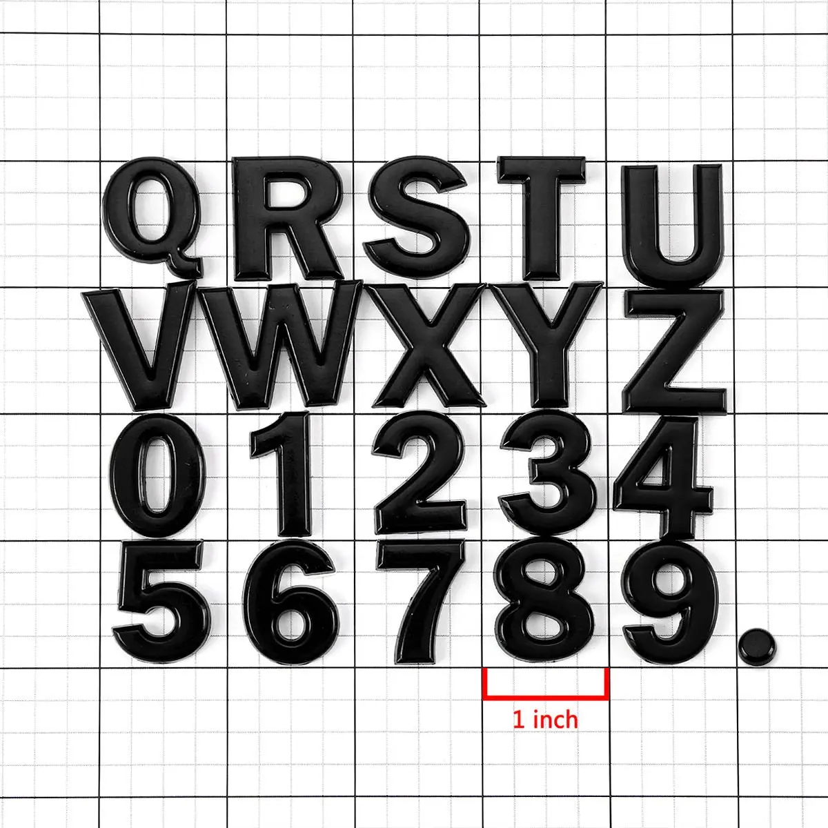 Custom Design Electroplate Chrome Letters Car Number Plate Stickers For Car Body